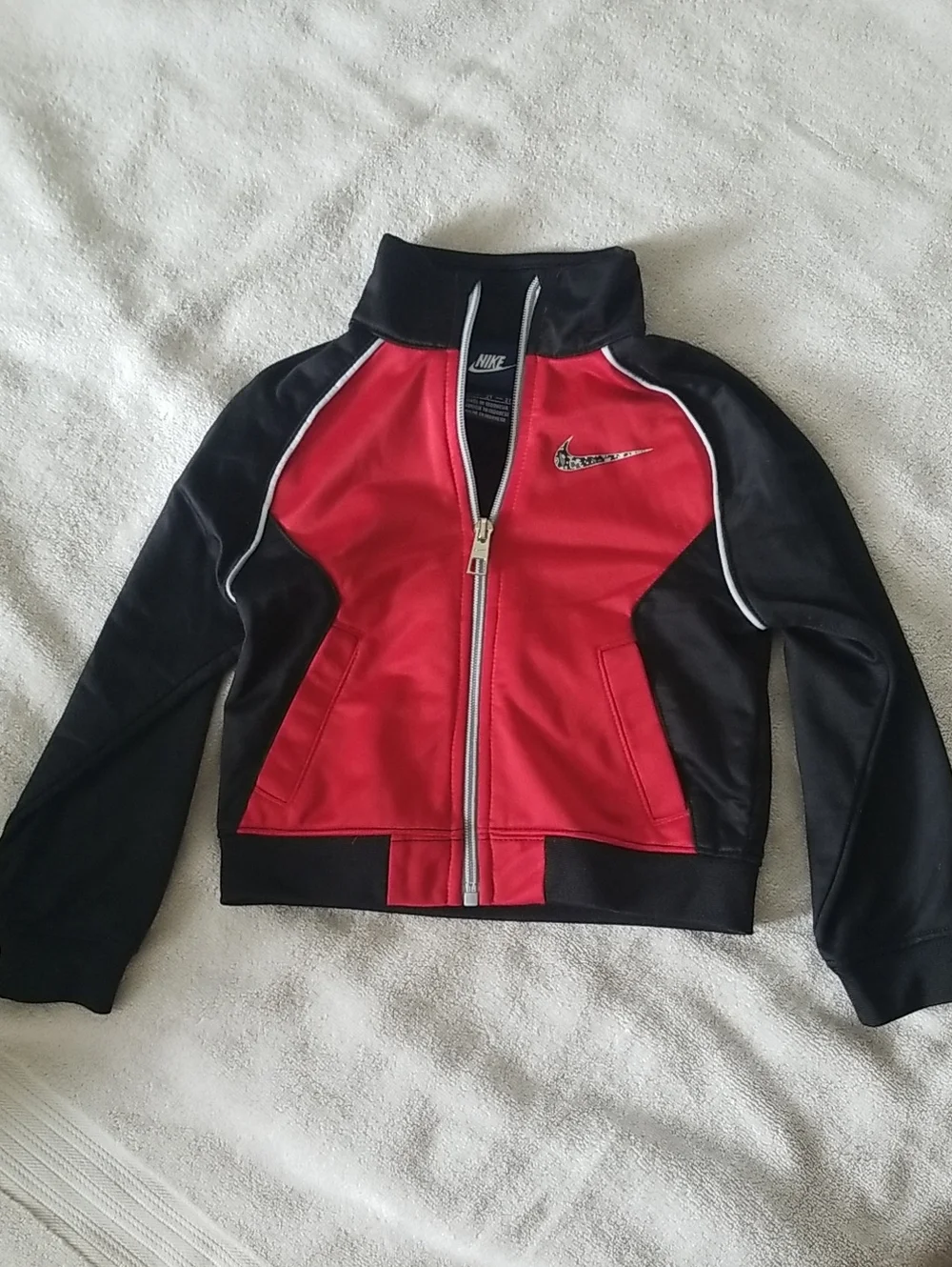Nike Kid's Red and Black Kids Zip Up Jacket